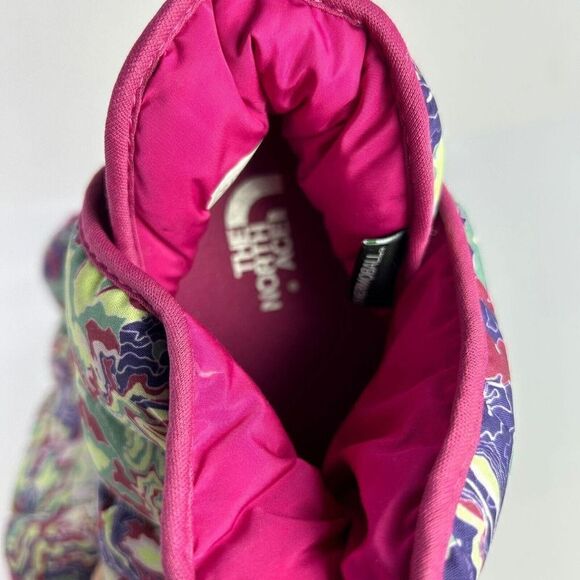 THE NORTH FACE Youth THERMOBALL TRACTION BOOTIES US 3 Kid's Pink Puffer Boot - Picture 9 of 10